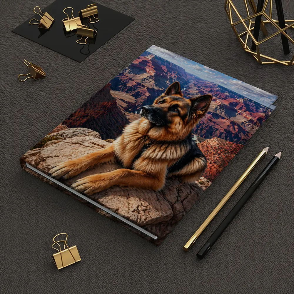 German Shepherd Resting at Grand Canyon – Notebooks