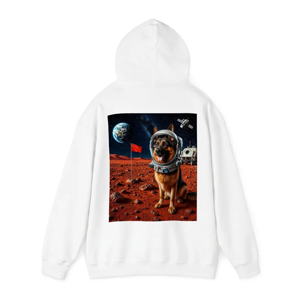 German Shepherd Astronaut Dog on Mars – Hoodies