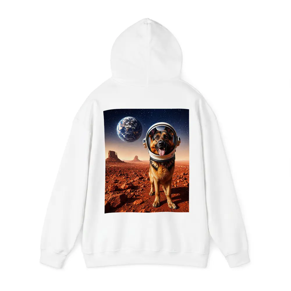 German Shepherd Astronaut Dog on Mars – Hoodies