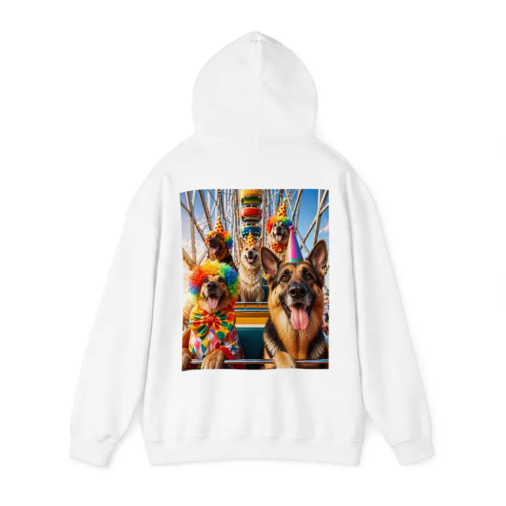 German Shepherds Clown Costumes Ferris Wheel Carnival – Hoodies