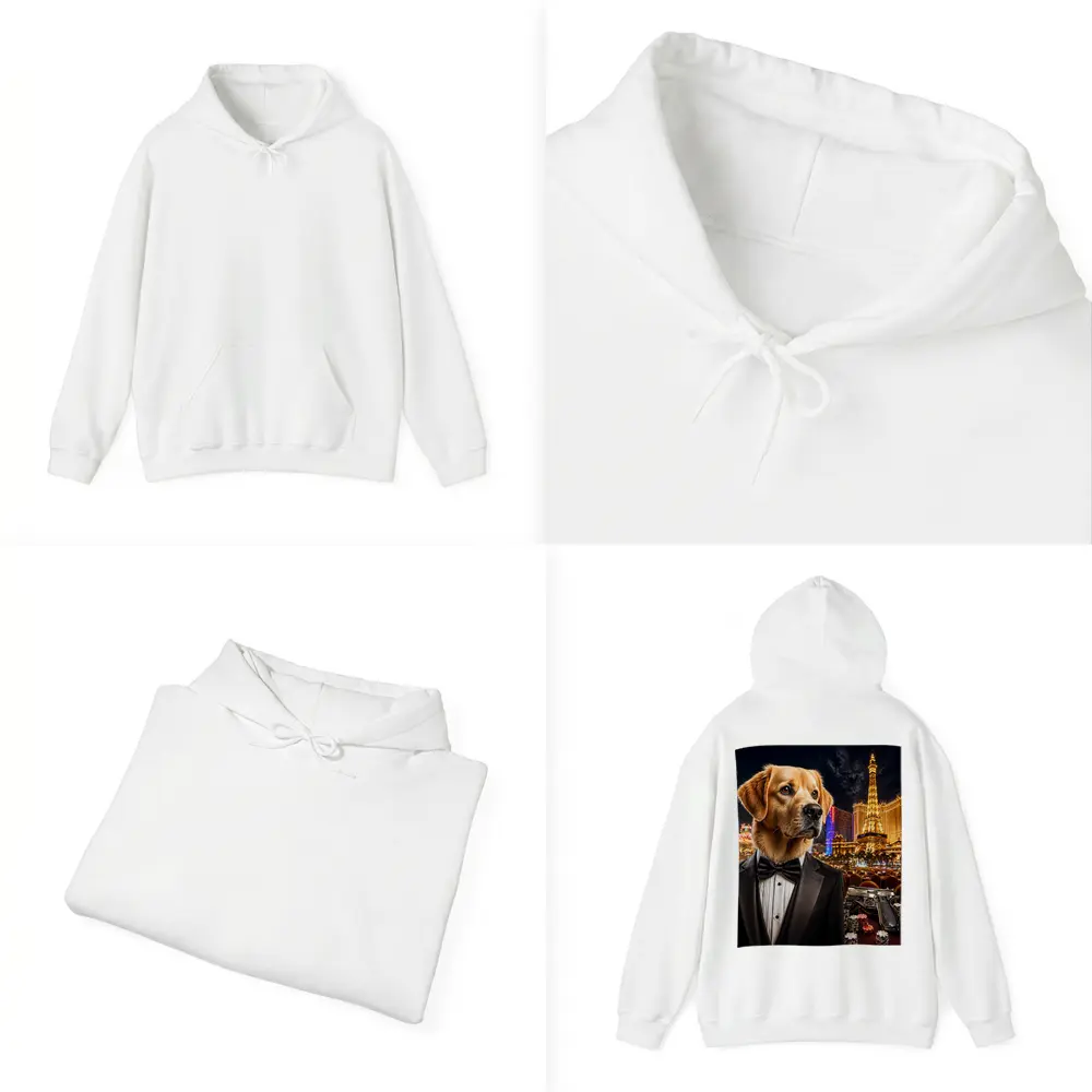 Golden Retriever Tuxedo Las Vegas Night – Hoodies