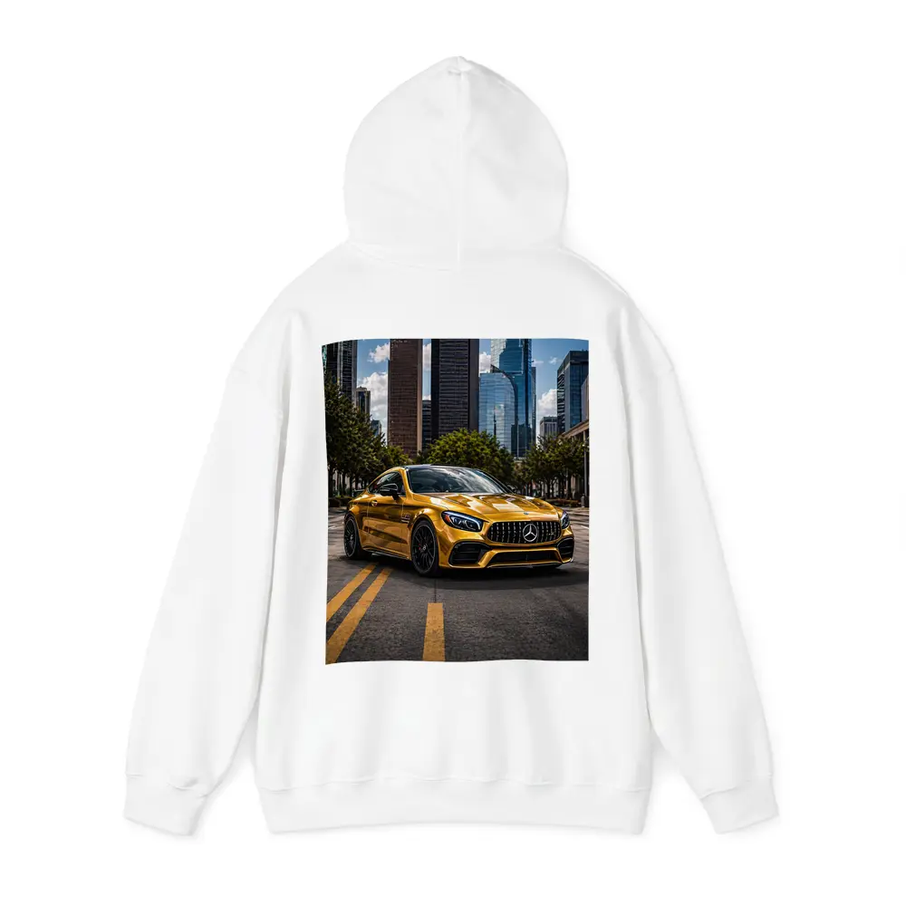 Gold Mercedes AMG GT City Skyline – Hoodies