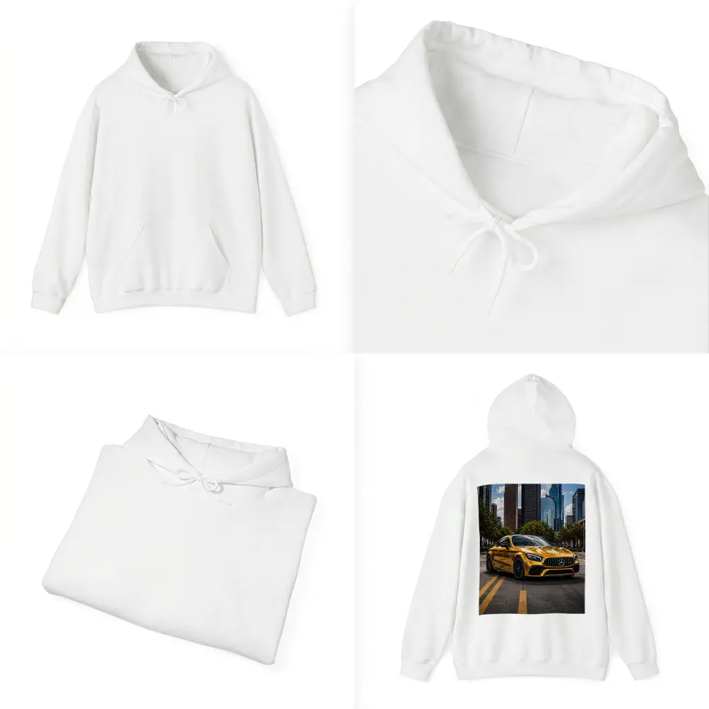 Gold Mercedes AMG GT City Skyline – Hoodies