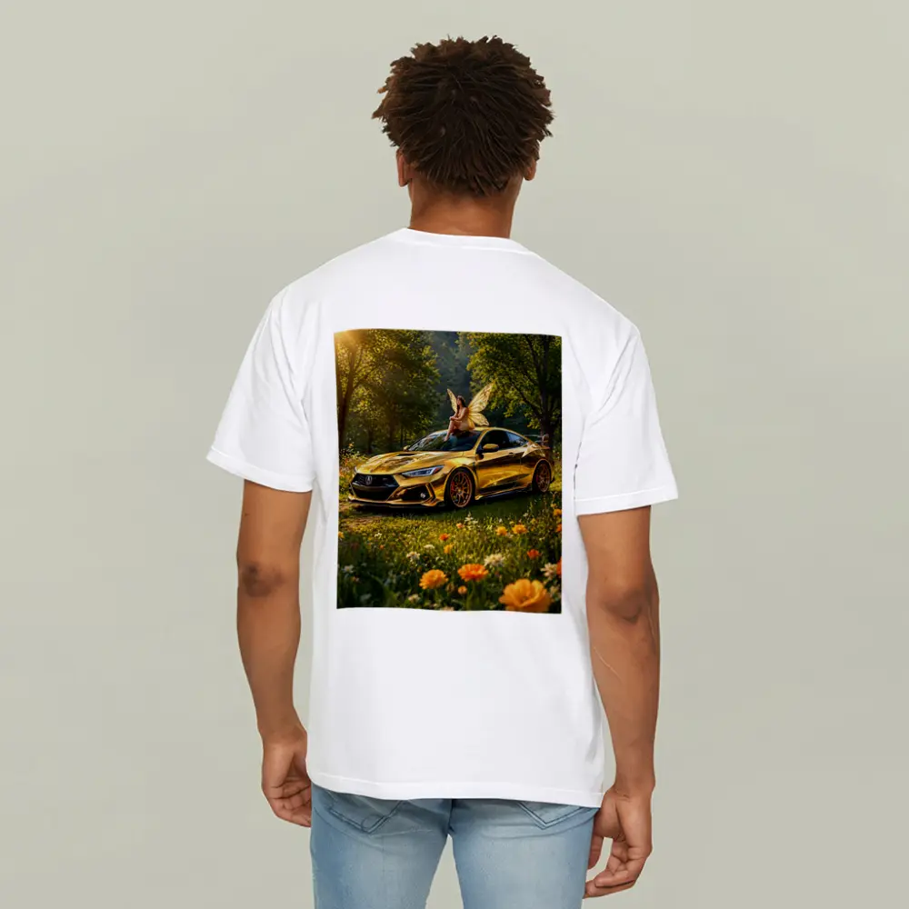 Gold Acura Integra Fairy Meadow Scene – T-Shirts