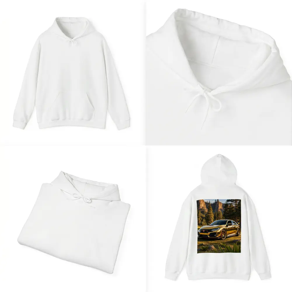 Gold Honda Civic Type R Mountain Forest – Hoodies