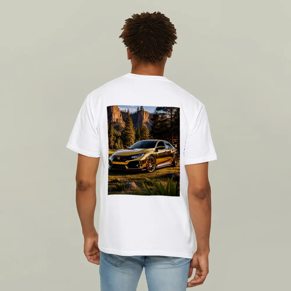 Gold Honda Civic Type R Mountain Forest – T-Shirts