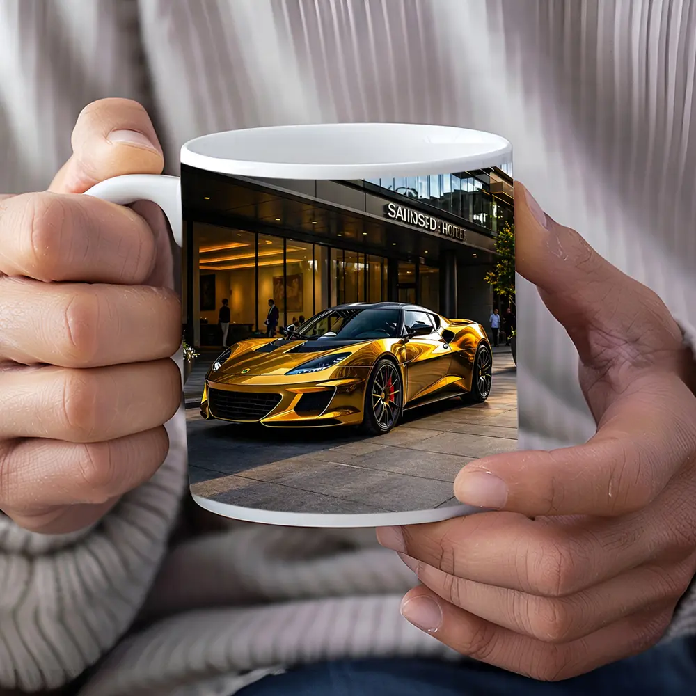 Lotus Evora Gold Chrome City Hotel Setting – Mugs