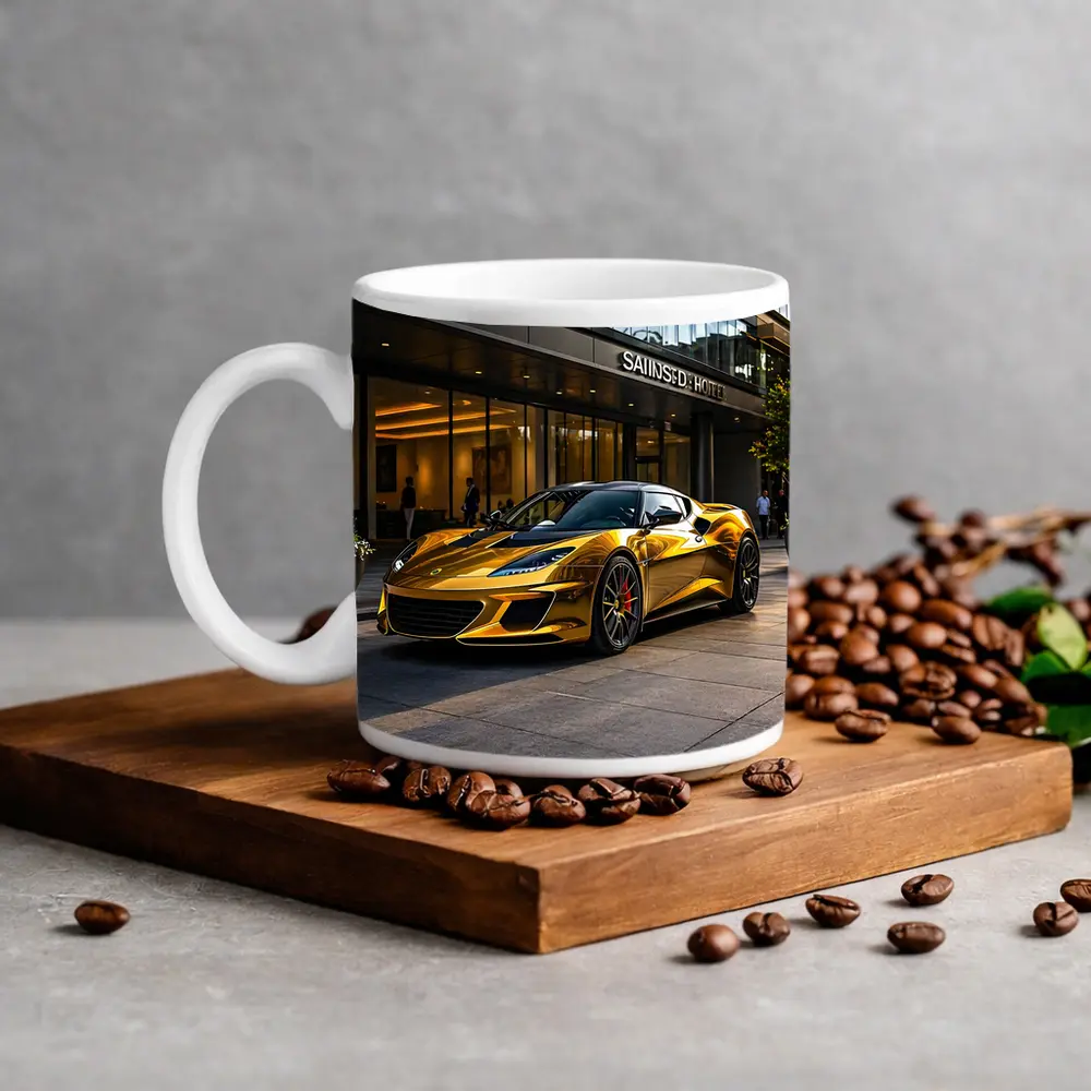 Lotus Evora Gold Chrome City Hotel Setting – Mugs