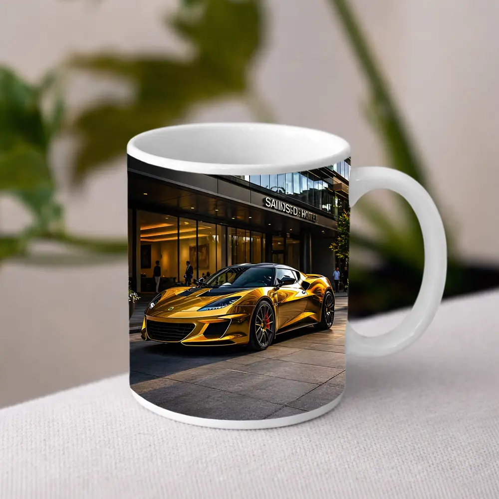 Lotus Evora Gold Chrome City Hotel Setting – Mugs