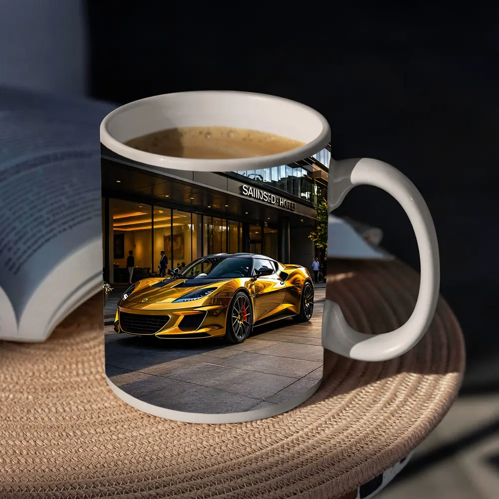 Lotus Evora Gold Chrome City Hotel Setting – Mugs