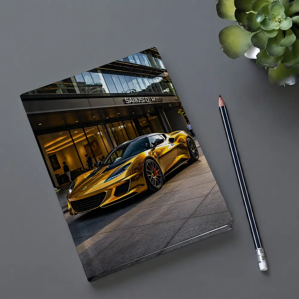 Lotus Evora Gold Chrome City Hotel Setting – Notebooks