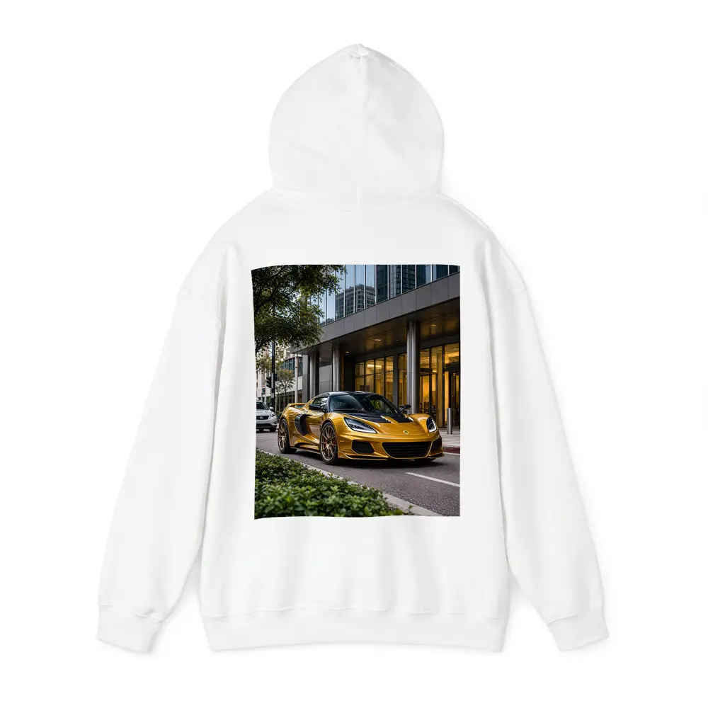Lotus Emira Gold Supercar City Street – Hoodies
