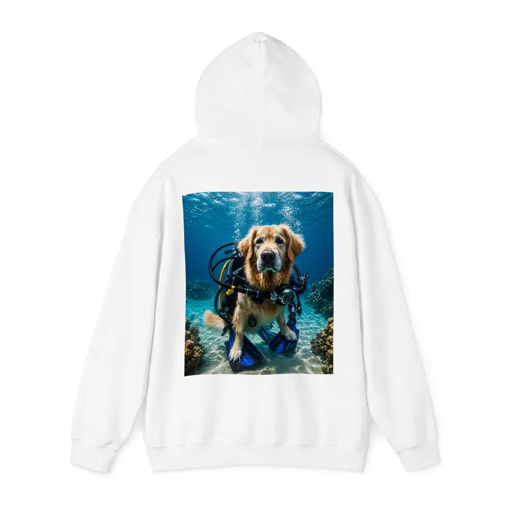 Golden Retriever Scuba Diver Underwater Ocean – Hoodies