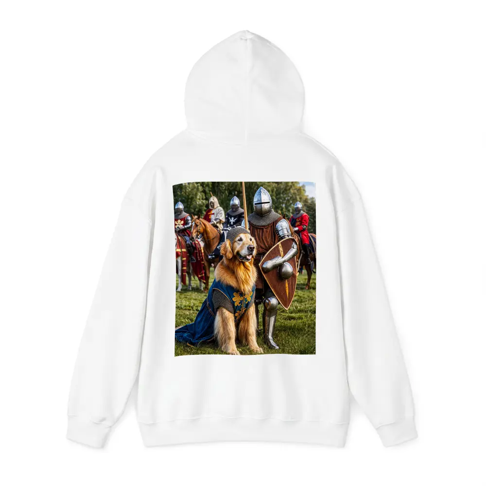 Golden Retriever Knight Medieval Tournament Scene – Hoodies