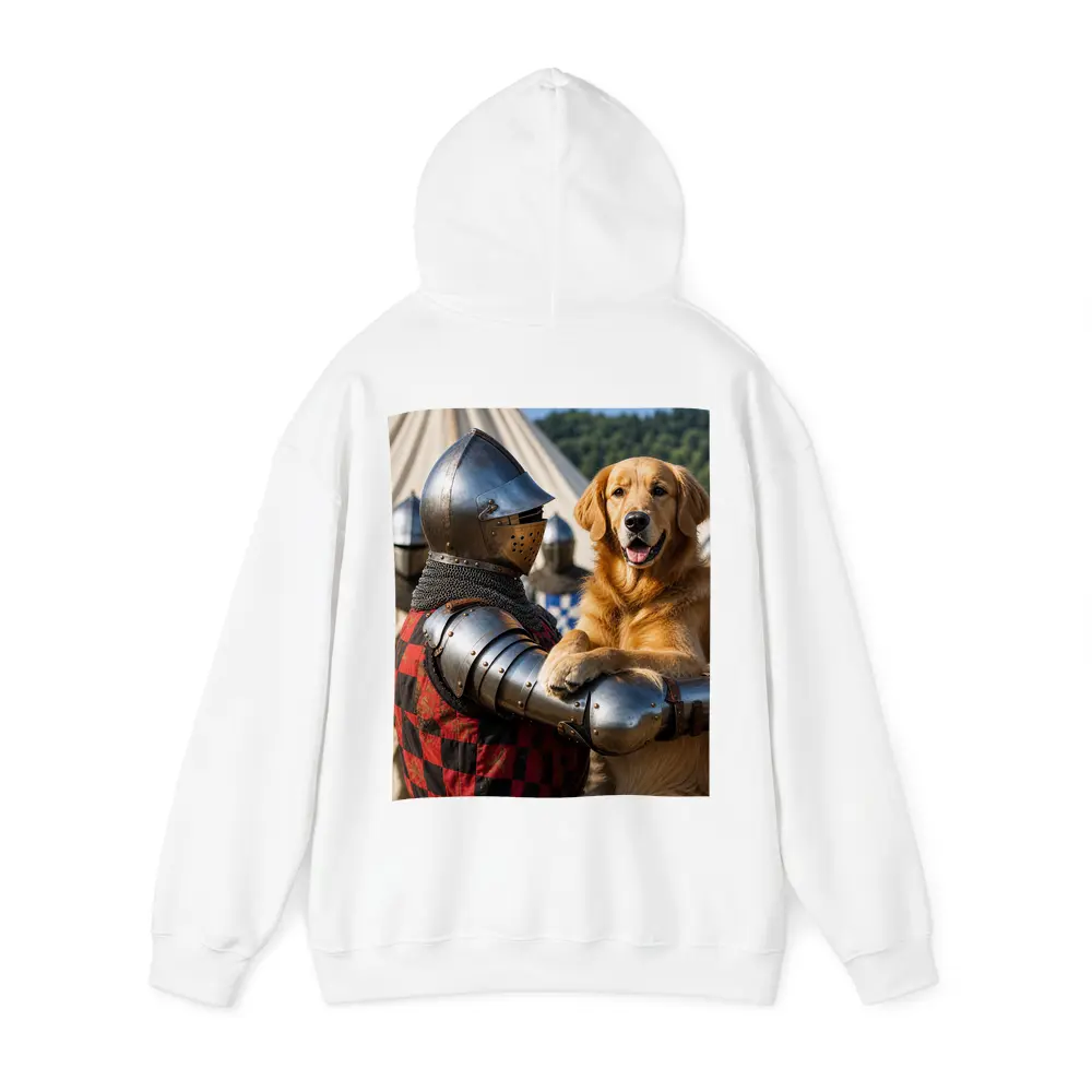 Golden Retriever Knight Medieval Tournament Scene – Hoodies