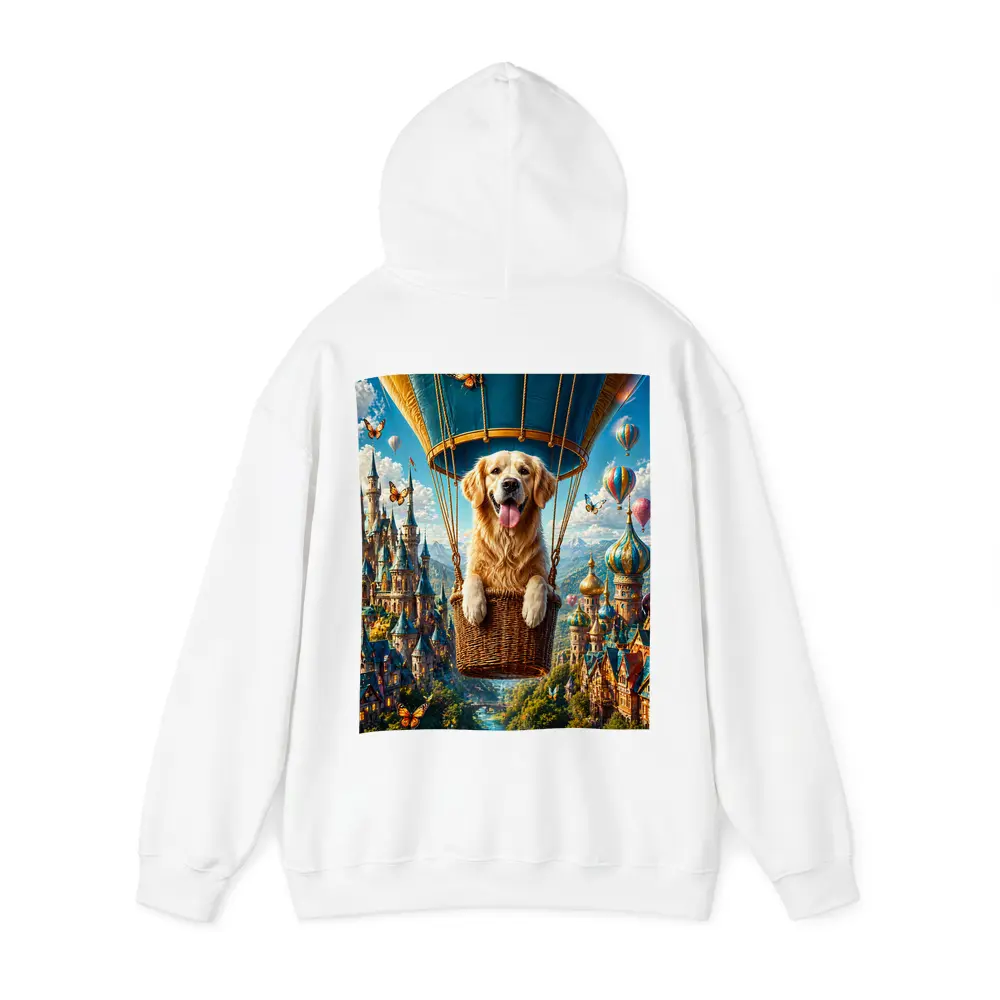 Golden Retriever Hot Air Balloon Fantasy Castle – Hoodies