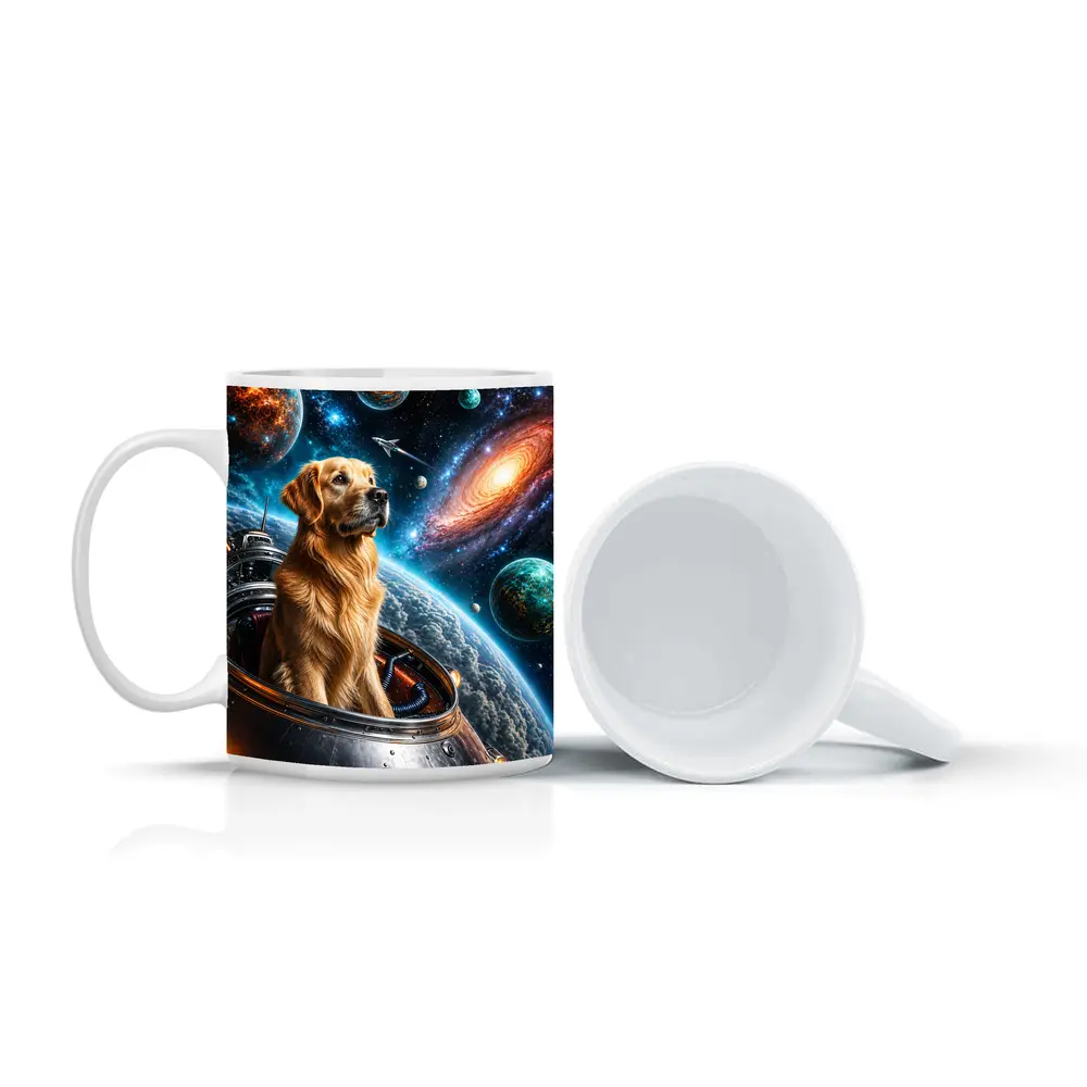 Golden Retriever Space Explorer Galaxy Adventure – Mugs