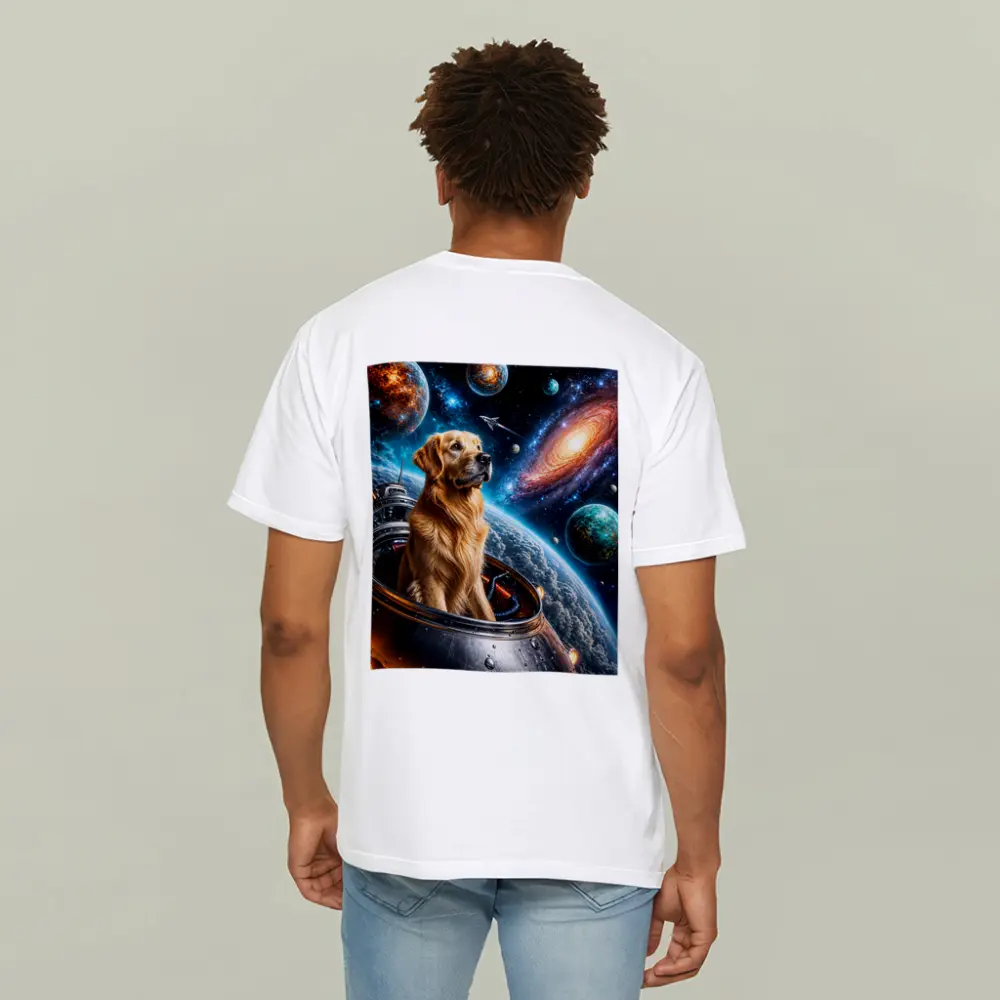 Golden Retriever Space Explorer Galaxy Adventure – T-Shirts