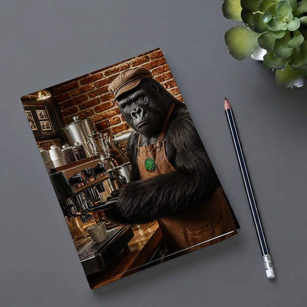Gorilla Barista Working Espresso Machine Brick Cafe – Notebooks