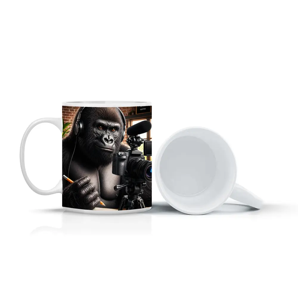 Gorilla Content Creator Studio Desk Setup – Mugs