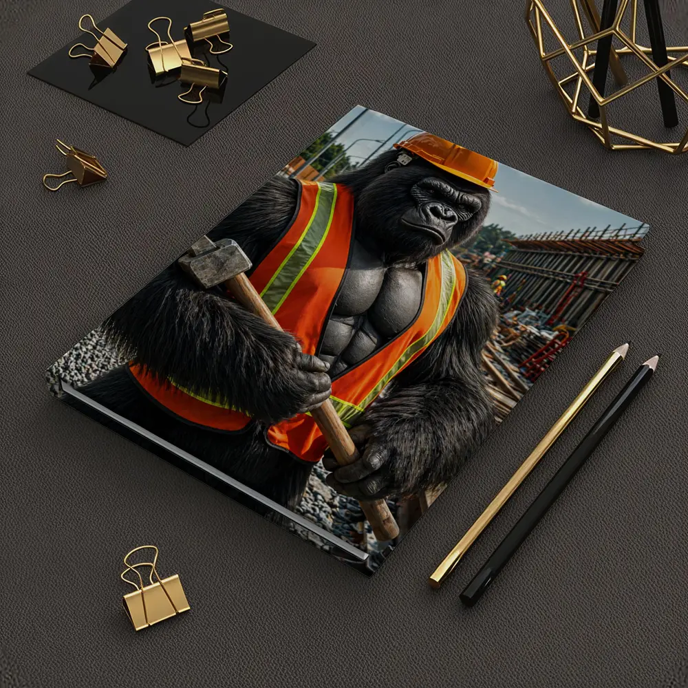 Gorilla Construction Worker Safety Vest Site – Notebooks