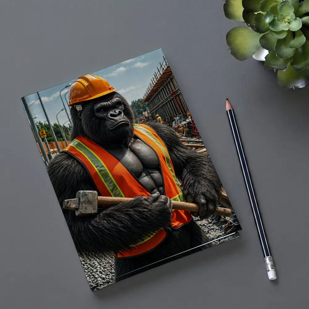 Gorilla Construction Worker Safety Vest Site – Notebooks