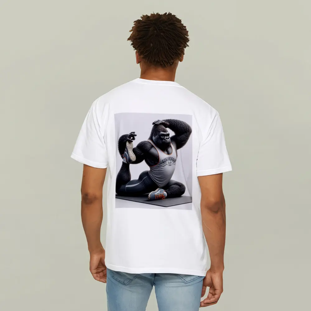 Gorilla Doing Yoga Stretch Fitness Art – T-Shirts