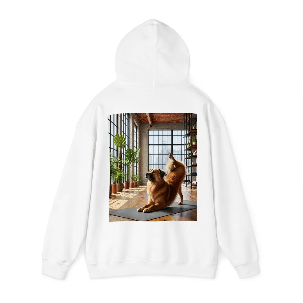 Leonberger Dog Doing Yoga Loft Studio – Hoodies