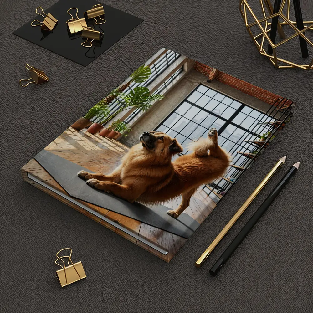 Leonberger Dog Doing Yoga Loft Studio – Notebooks
