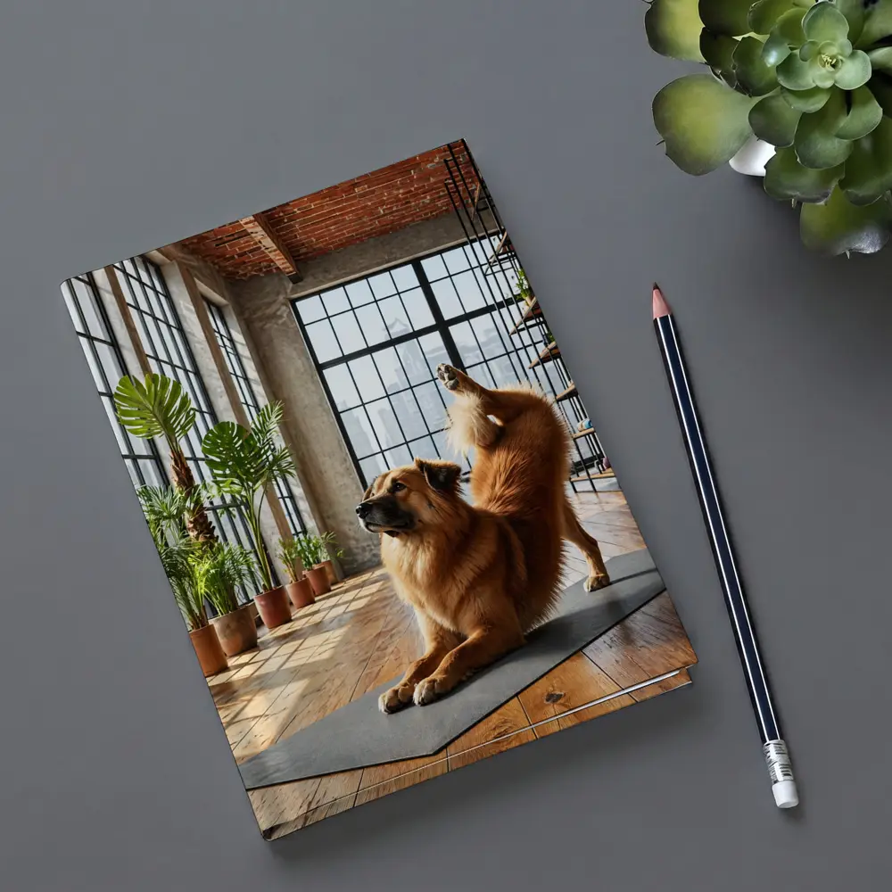 Leonberger Dog Doing Yoga Loft Studio – Notebooks