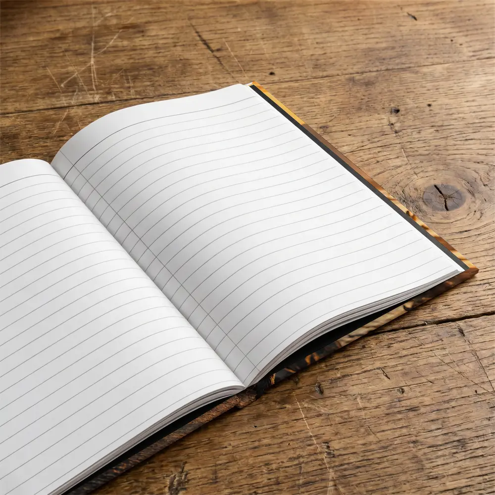 Spotted Hyena Walking At Golden Sunset – Notebooks