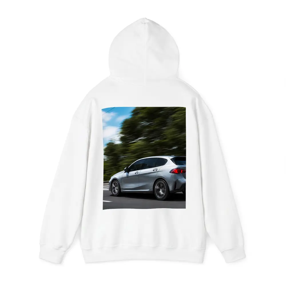 BMW 1 Series Hatchback Speeding On Road – Hoodies