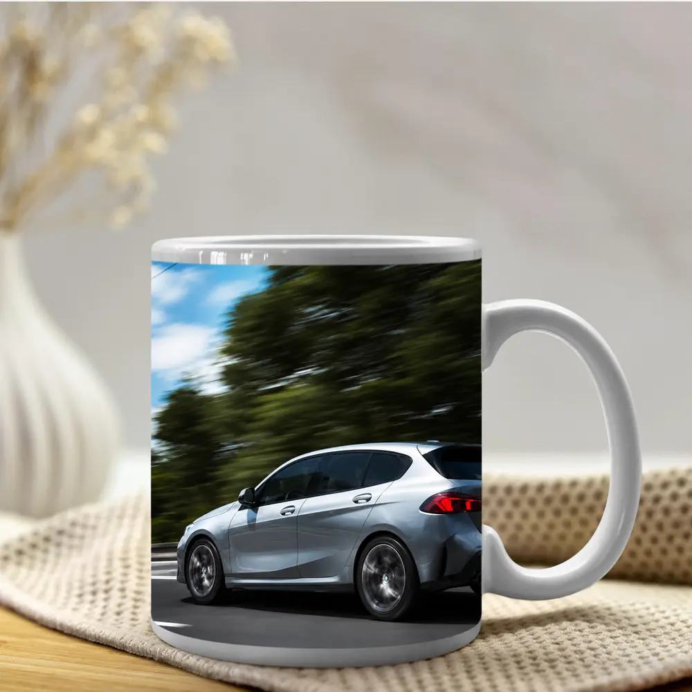 BMW 1 Series Hatchback Speeding On Road – Mugs