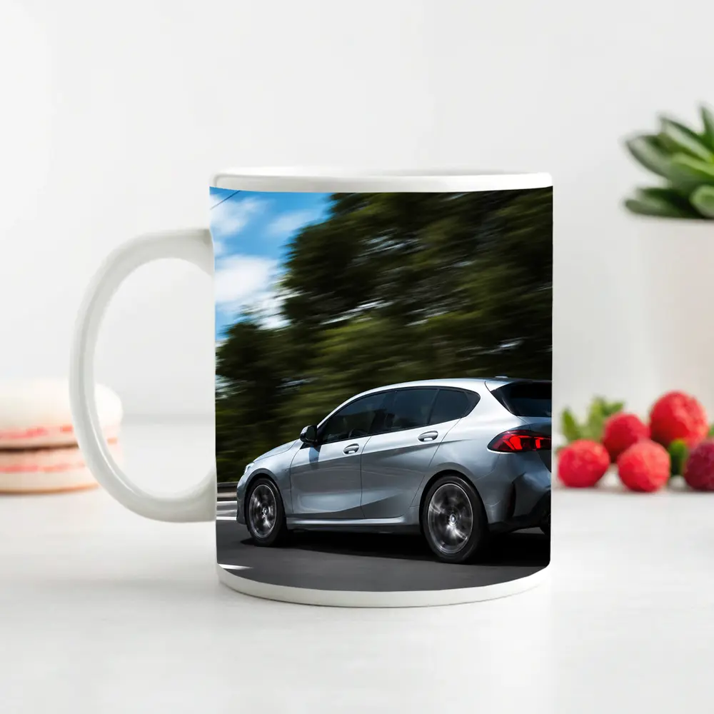 BMW 1 Series Hatchback Speeding On Road – Mugs