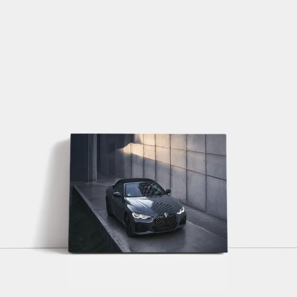 BMW 4 Series Convertible Gray Concrete Wall – Wall Art