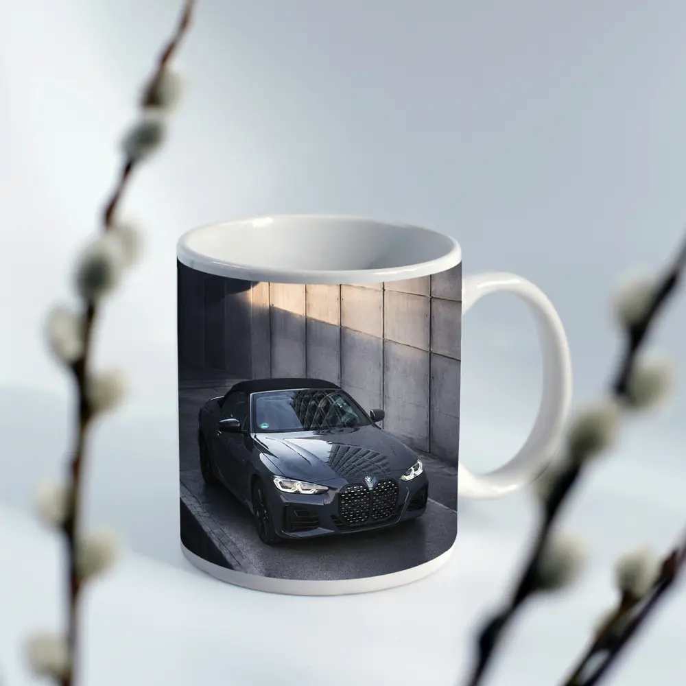 BMW 4 Series Convertible Gray Concrete Wall – Mugs