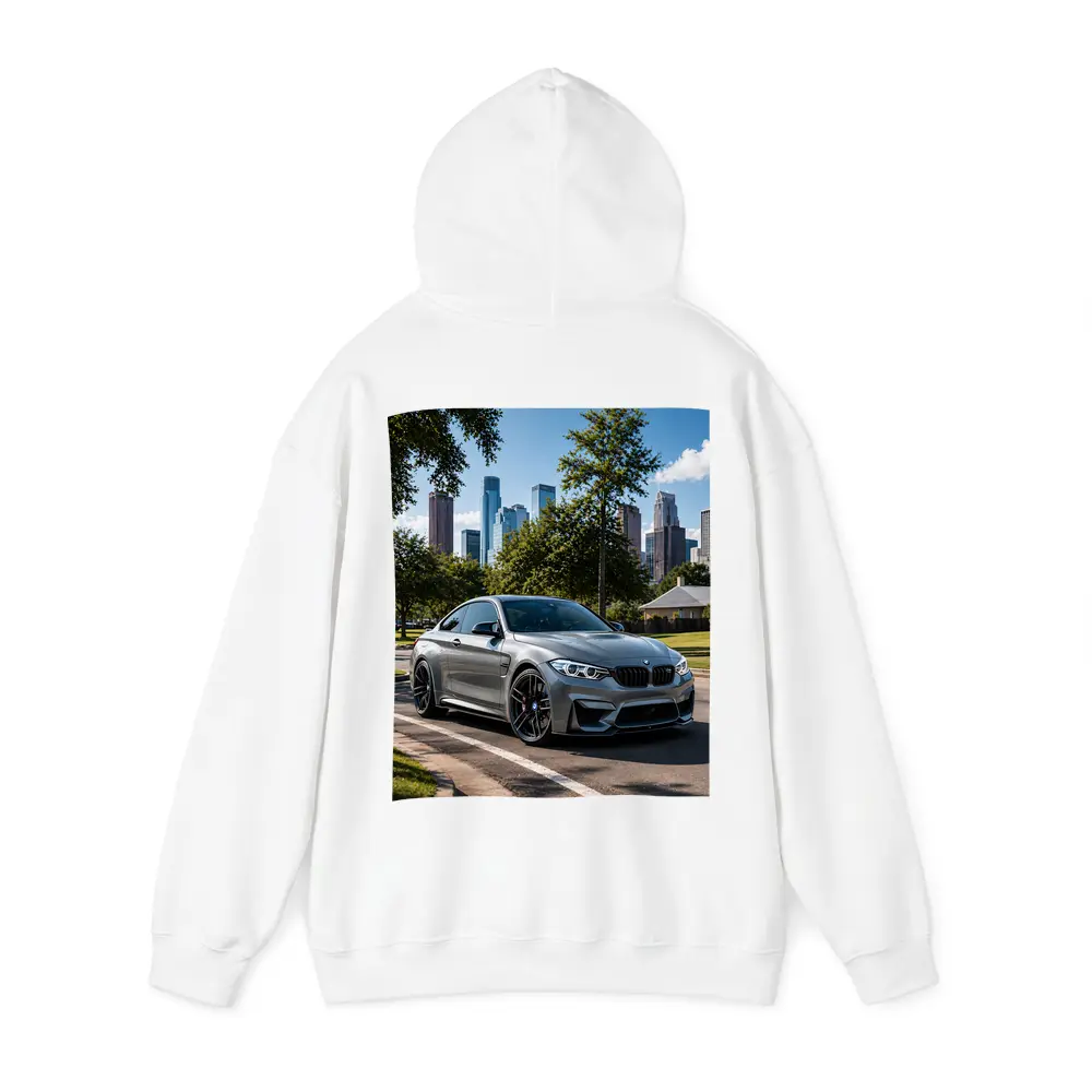 BMW M4 Gray Coupe City Skyline – Hoodies