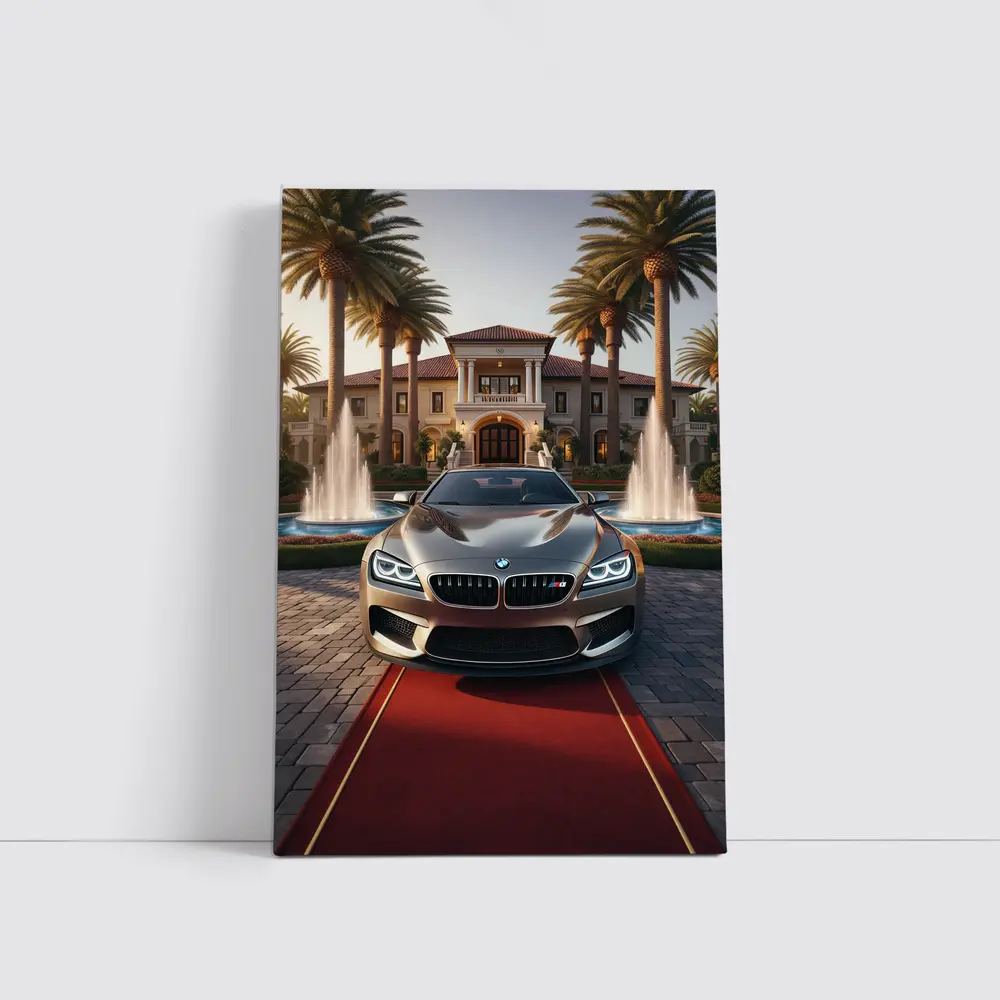 BMW M6 Gran Coupe Mansion Red Carpet – Wall Art