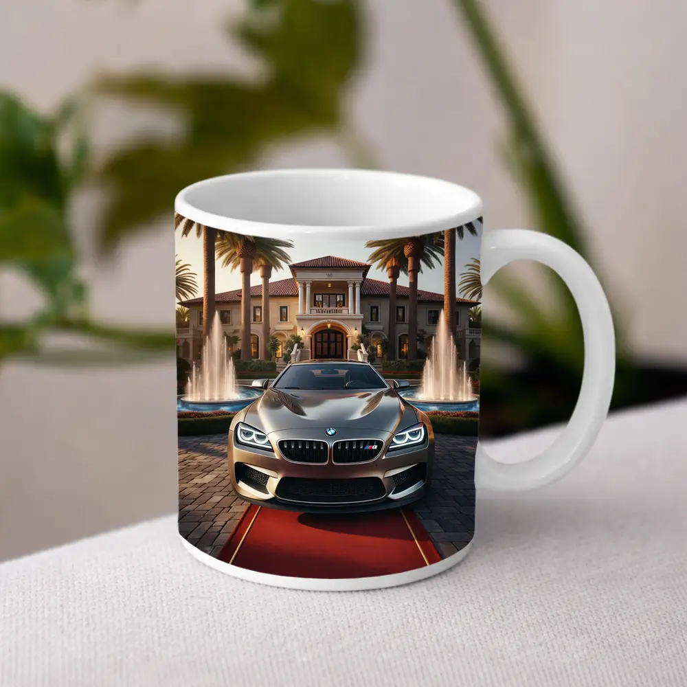 BMW M6 Gran Coupe Mansion Red Carpet – Mugs