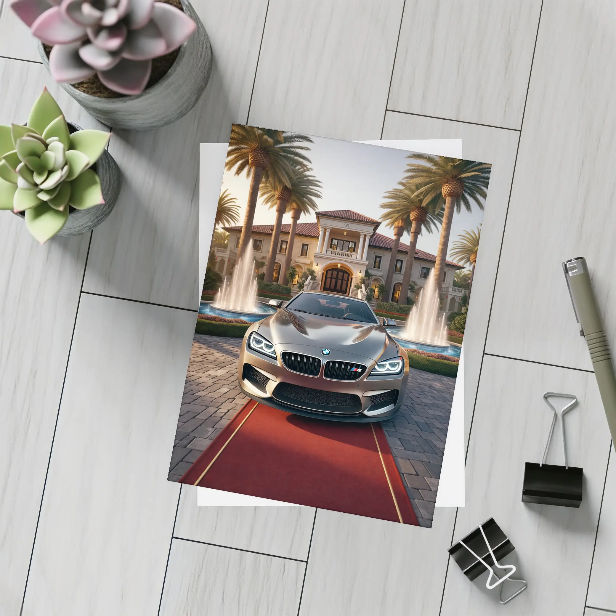 BMW M6 Gran Coupe Mansion Red Carpet – Postcards