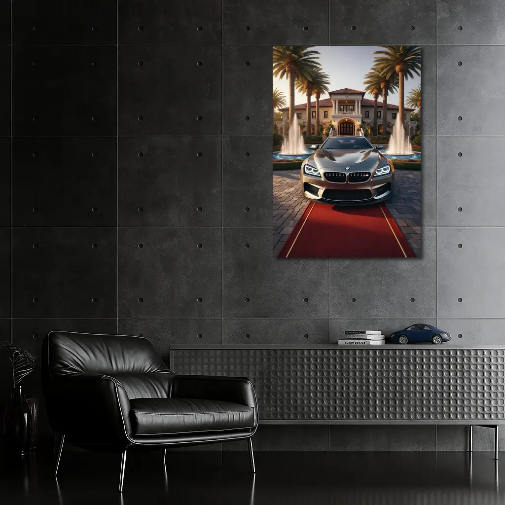 BMW M6 Gran Coupe Mansion Red Carpet – Wall Art