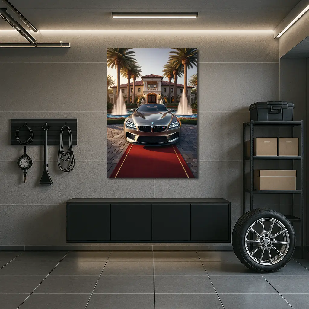 BMW M6 Gran Coupe Mansion Red Carpet – Wall Art