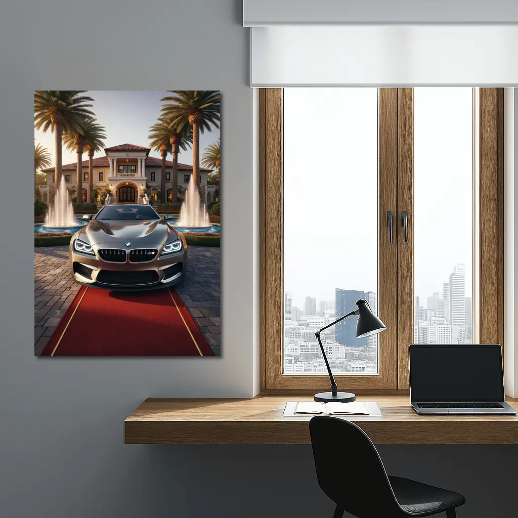 BMW M6 Gran Coupe Mansion Red Carpet – Wall Art