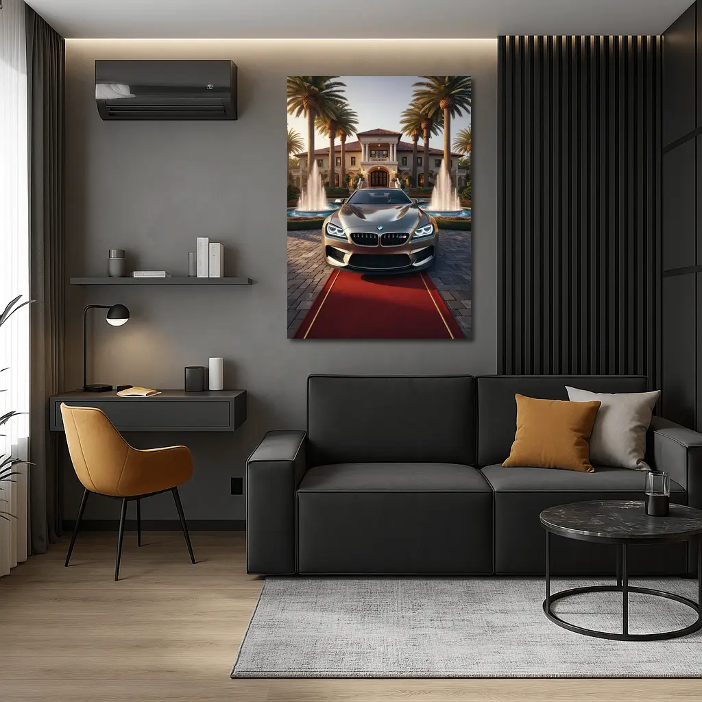 BMW M6 Gran Coupe Mansion Red Carpet – Wall Art