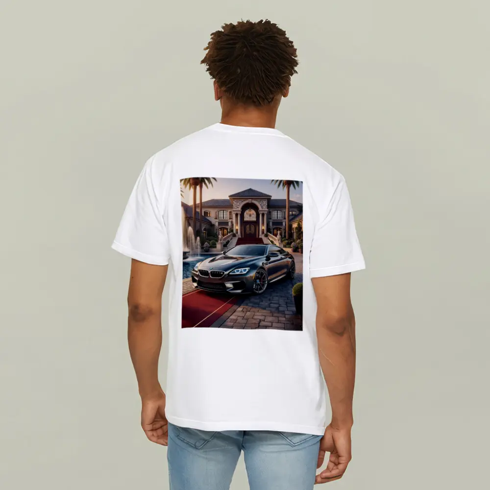 BMW M6 Grand Coupe Luxury Mansion Driveway – T-Shirts