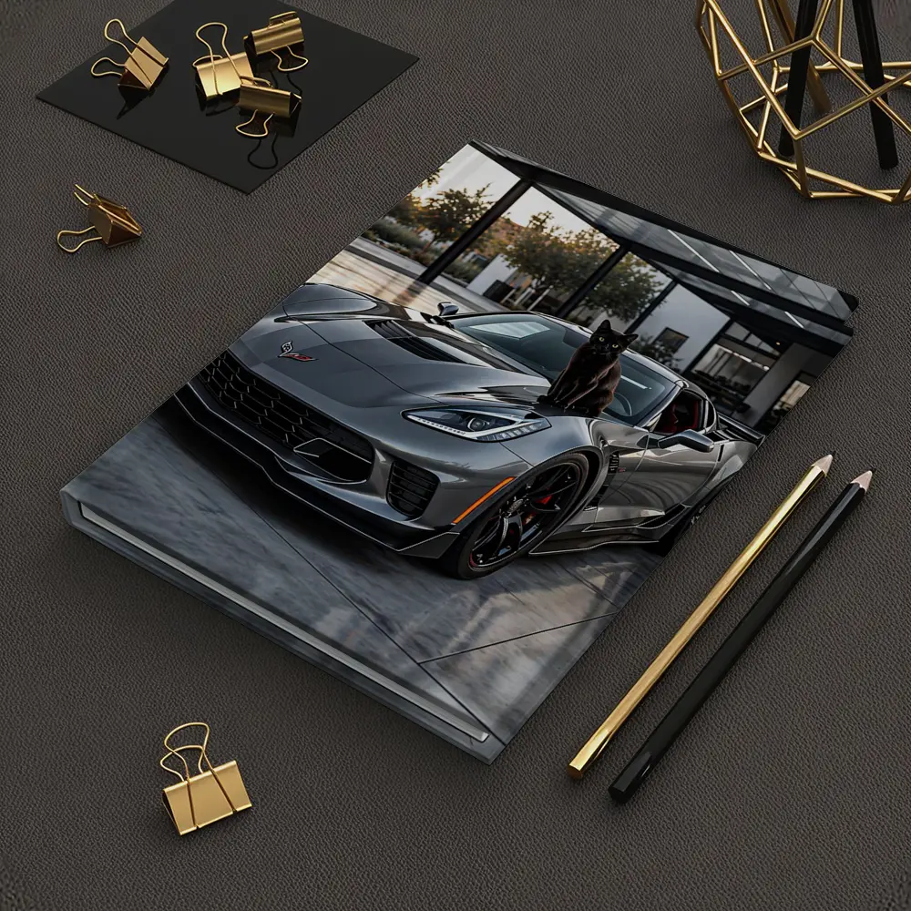 Gray Chevrolet Corvette ZR1 Black Cat – Notebooks