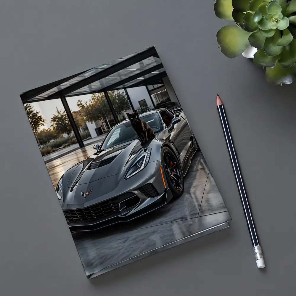 Gray Chevrolet Corvette ZR1 Black Cat – Notebooks