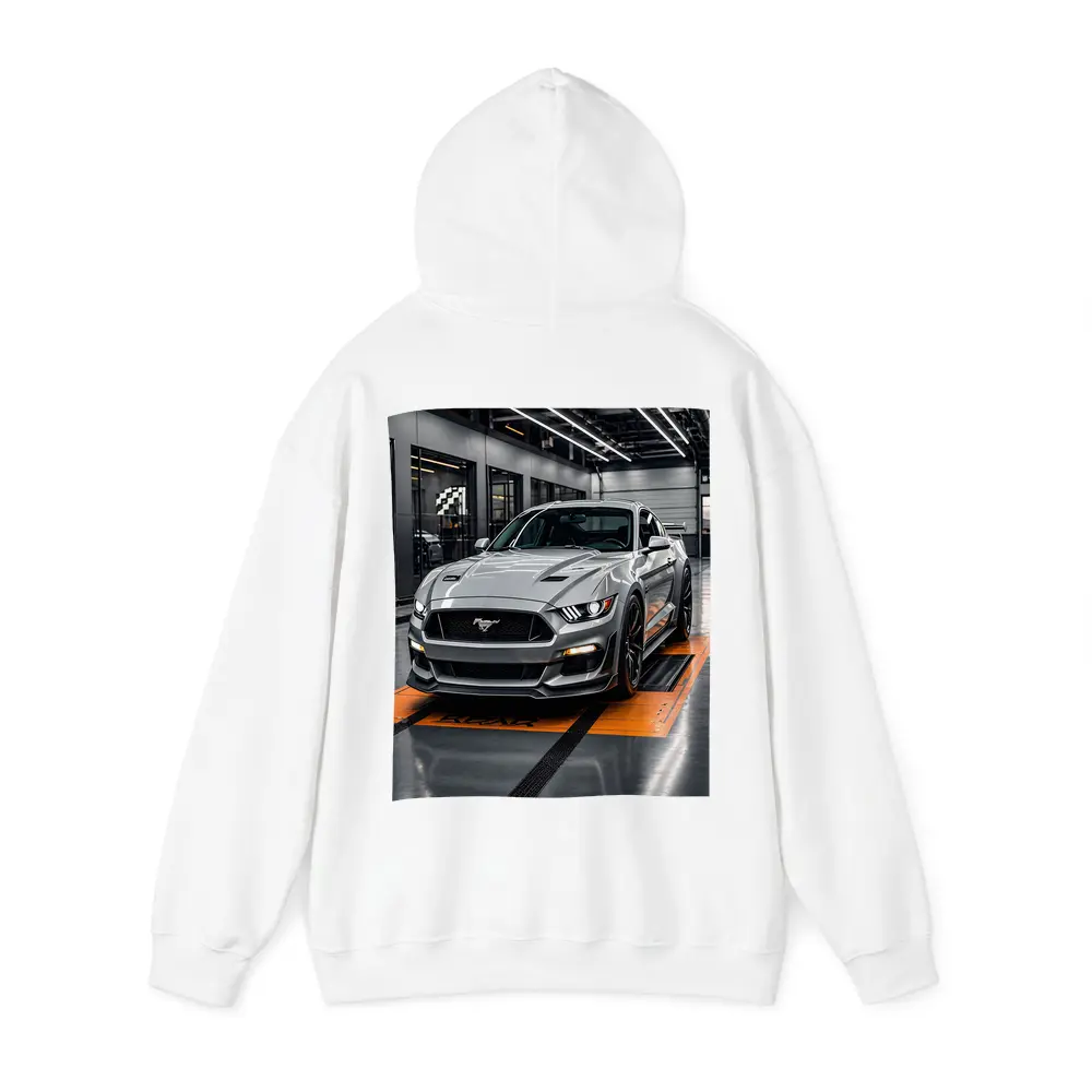 Ford Mustang GT Silver Track Garage – Hoodies