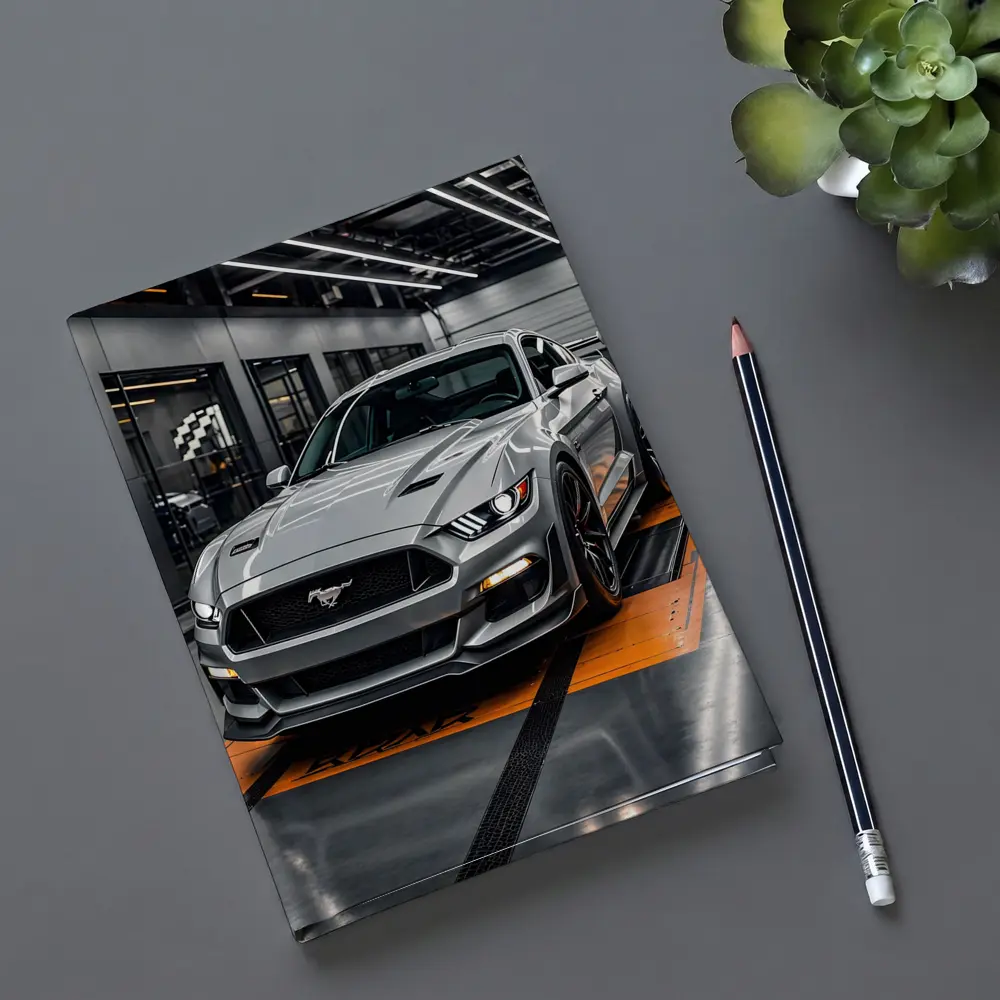 Ford Mustang GT Silver Track Garage – Notebooks
