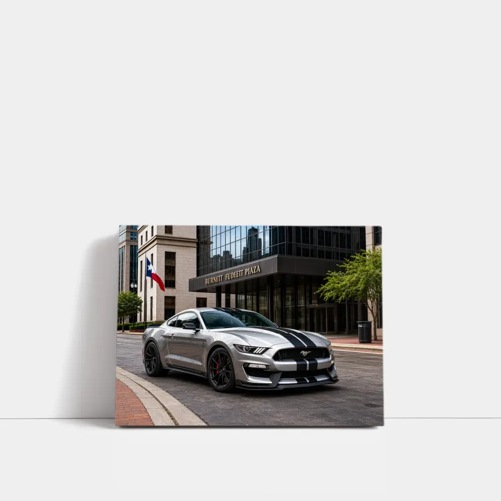 Ford Mustang Shelby GT500 Dallas City Street – Wall Art